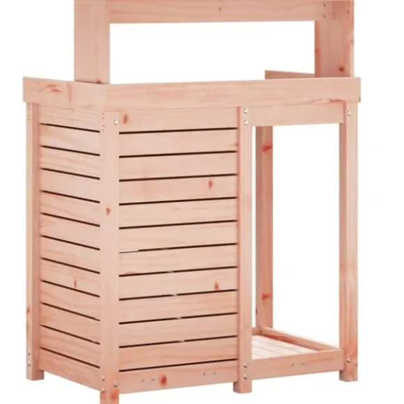 The Living Store plantebord med hylder 82,5x50x109,5 cm massivt douglasgran - Planteborde