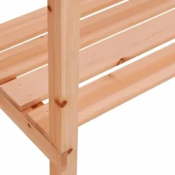 The Living Store plantebord med hylde 78x38x82,5 cm massivt grantræ brun - Planteborde