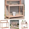 The Living Store plantebord med hylder 108x50x109,5 cm massivt douglasgran - Planteborde