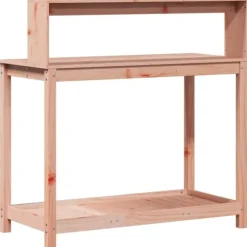 The Living Store plantebord med hylder 108x50x109,5 cm massivt douglasgran - Planteborde