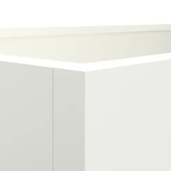 The Living Store plantekasse 62x40x39 cm koldvalset stål hvid - Plantekrukker