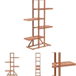 The Living Store plantestativ 86x36x139 cm cedertræ - Planteborde