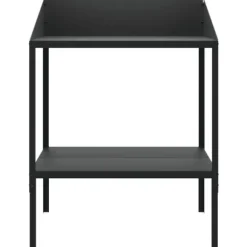 The Living Store plantestativ 75,5x54,5x100 cm galvaniseret stål antracitgrå - Planteborde