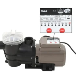 The Living Store poolpumpe med timer 0,25 HK 8000 l/t. sort - Pool & spa – filtre