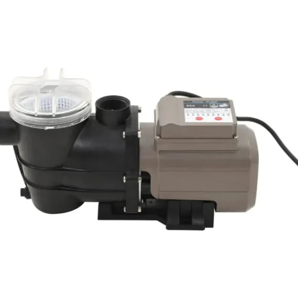 The Living Store poolpumpe med timer 0,25 HK 8000 l/t. sort - Pool & spa – filtre
