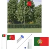 The Living Store Portugal flag og flagstang 6,23 m aluminium - Flag & vimpler