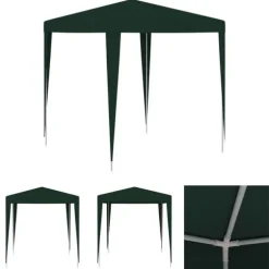 The Living Store professionelt festtelt 2x2 m grøn - Festtelte & havepavilloner