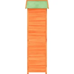 The Living Store redskabsskur til haven 120x53,5x170 cm massivt fyrretræ brun - Skure & Redskabsskure