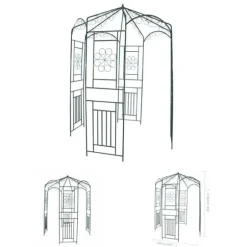 The Living Store rosenbue 250 cm mørkegrøn - Havebuer, espalierer & pergolaer