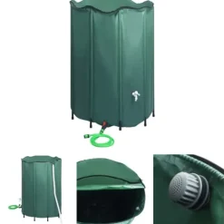 The Living Store sammenklappelig regnvandsbeholder med hane 1350 l - Vandingsartikler