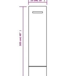 The Living Store sandsække 100 stk. 103x25 cm HDPE mørkegrøn - Opbevaring til industri