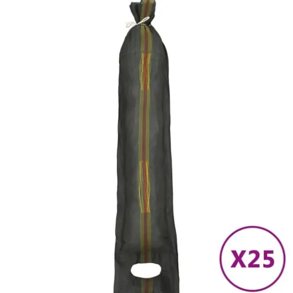 The Living Store sandsække 25 stk. 103x25 cm HDPE mørkegrøn - Opbevaring til industri
