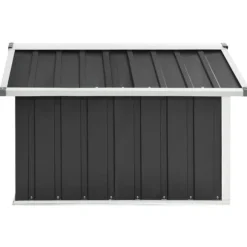 The Living Store skur til robotplæneklipper 92x97x63 cm galvaniseret stål grå - Skure & Redskabsskure
