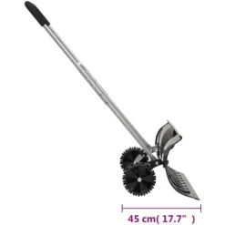 The Living Store sneskovl med udvideligt håndtag 66 cm stålblad sort - Sneskovle