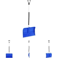 The Living Store sneskovl 145 cm aluminium blå - Sneskovle