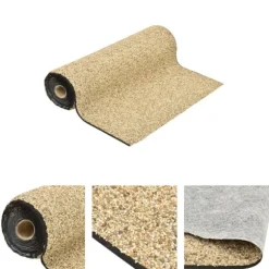 The Living Store stenfolie 200x100 cm naturligt sand - Fontæner & havedamme – tilbehør