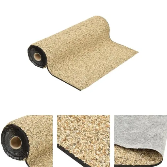 The Living Store stenfolie 200x100 cm naturligt sand - Fontæner & havedamme – tilbehør