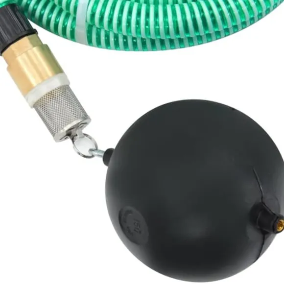 The Living Store sugeslange med messingkoblinger 1,1" 5 m PVC grøn - Haveslanger