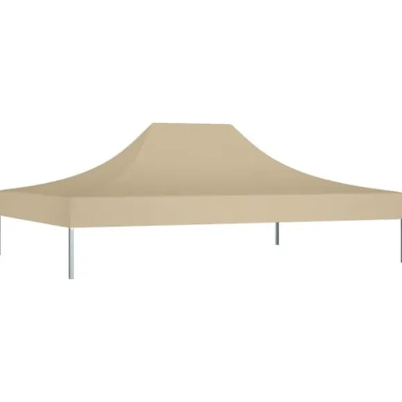 The Living Store tag til festtelt 4x3 m 270 g/m² beige - Festtelte & havepavilloner – tage