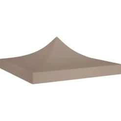 The Living Store tag til festtelt 3x3 m 270 g/m² gråbrun - Festtelte & havepavilloner – tage