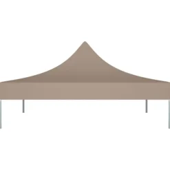 The Living Store tag til festtelt 3x3 m 270 g/m² gråbrun - Festtelte & havepavilloner – tage