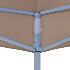 The Living Store tag til festtelt 3x3 m 270 g/m² gråbrun - Festtelte & havepavilloner – tage