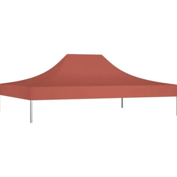 The Living Store tag til festtelt 4x3 m 270 g/m² terrakottafarvet - Festtelte & havepavilloner – tage