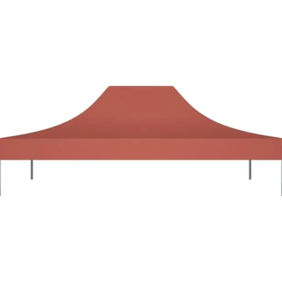 The Living Store tag til festtelt 4x3 m 270 g/m² terrakottafarvet - Festtelte & havepavilloner – tage