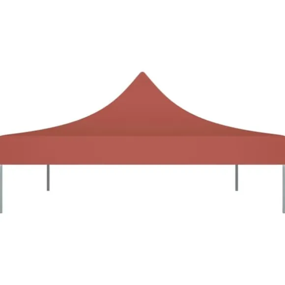 The Living Store tag til festtelt 4x3 m 270 g/m² terrakottafarvet - Festtelte & havepavilloner – tage