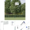 The Living Store teleskopflagstang 5,5 m aluminium sølvfarvet - Flag & vimpler