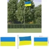 The Living Store Ukraine flag med messingøjer 90x150 cm - Flag & vimpler