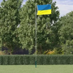 The Living Store Ukraine flag med messingøjer 90x150 cm - Flag & vimpler