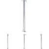 The Living Store vandsøjle 40 cm rund rustfrit stål - Vandingsartikler