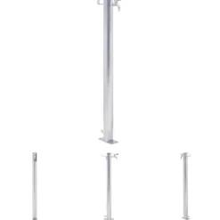The Living Store vandsøjle 40 cm rund rustfrit stål - Vandingsartikler