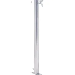 The Living Store vandsøjle 40 cm rund rustfrit stål - Vandingsartikler
