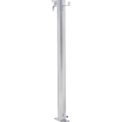 The Living Store vandsøjle 40 cm rund rustfrit stål - Vandingsartikler