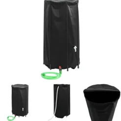 The Living Store vandtank med hane sammenfoldelig 250 l PVC - Vandingsartikler