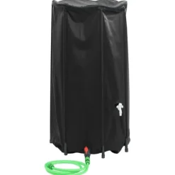 The Living Store vandtank med hane sammenfoldelig 250 l PVC - Vandingsartikler