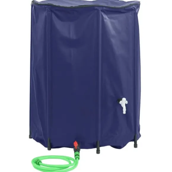 The Living Store vandtank med hane sammenfoldelig 750 l PVC - Vandingsartikler