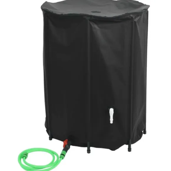 The Living Store vandtank med hane sammenfoldelig 750 l PVC - Vandingsartikler