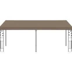 The Living Store vægmonteret pavillon 6x3x2,5 m gråbrun - Festtelte & havepavilloner