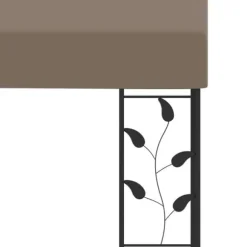 The Living Store vægmonteret pavillon 6x3x2,5 m gråbrun - Festtelte & havepavilloner