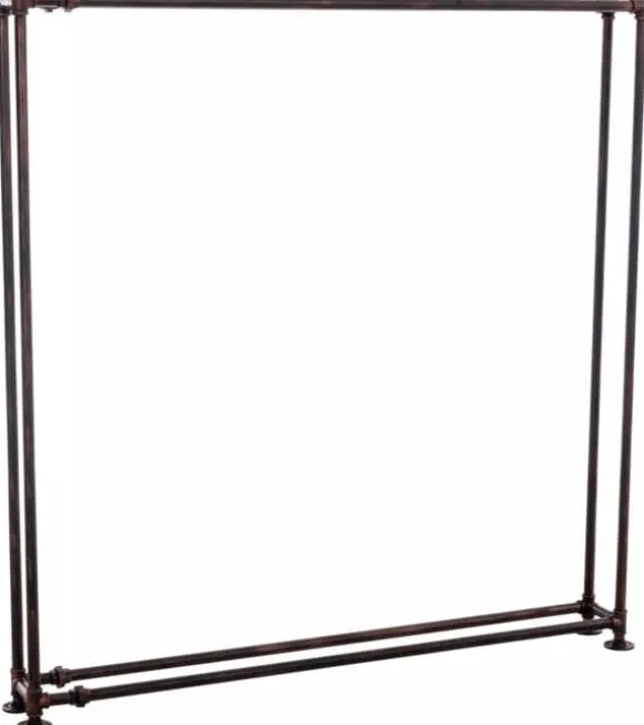 Tinos Bronze Metal Firewood Rack - Industrial Design, 178x178x25 cm, 17kg