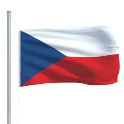 Tjeckiska flaggan 90x150 cm - Hållbar polyester | Färg: Färgglad | Storlek: 90x150 cm