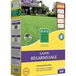 Tør genvækstgræs - BHS - 1 kg | 40 m² | Stærk og holdbar, med fremragende holdbarhed og tolerance over for nedtrampning.
