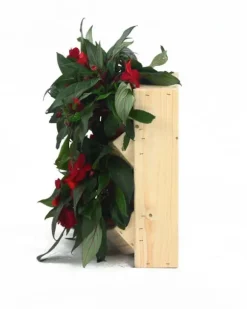 Træ vertikale plantekasser RD-8/2x2 - Naturlig