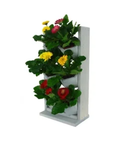 Træ vertikale plantekasser RD-8/2x3 - Grå