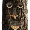 Træansigtsdekoration, 11x7x3,5 cm, Grøn