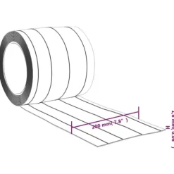 Transparent köldridå i PVC – Isolerande och ljuddämpande | Storlek: 200x1,6 mm | Längd: 25 m