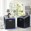 Transportabel Dampsauna Spa, 85x84x106 cm, Sort